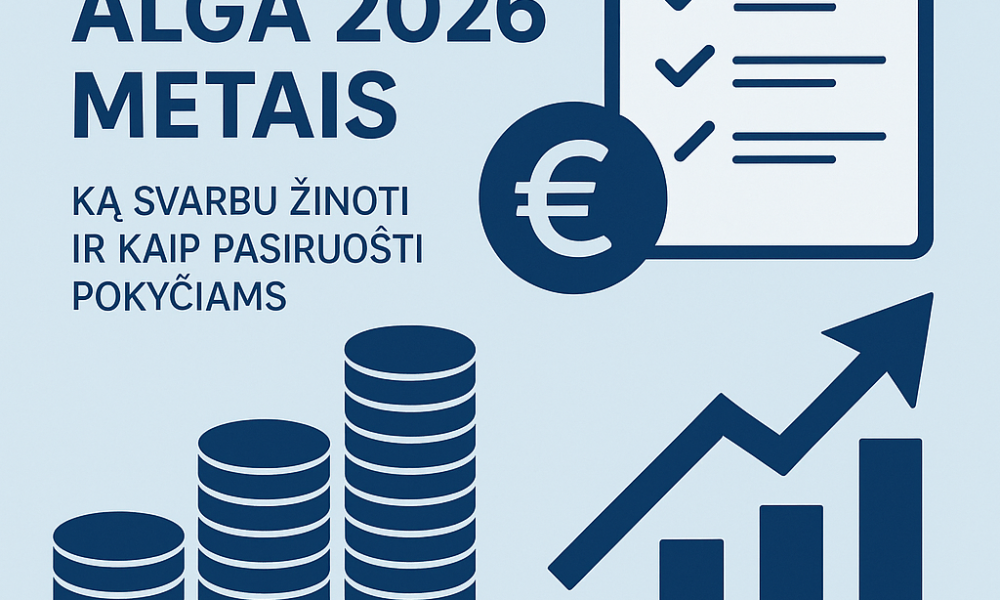 Minimali alga 2026 m – kaip keisis MMA ir ką žinoti darbdaviams